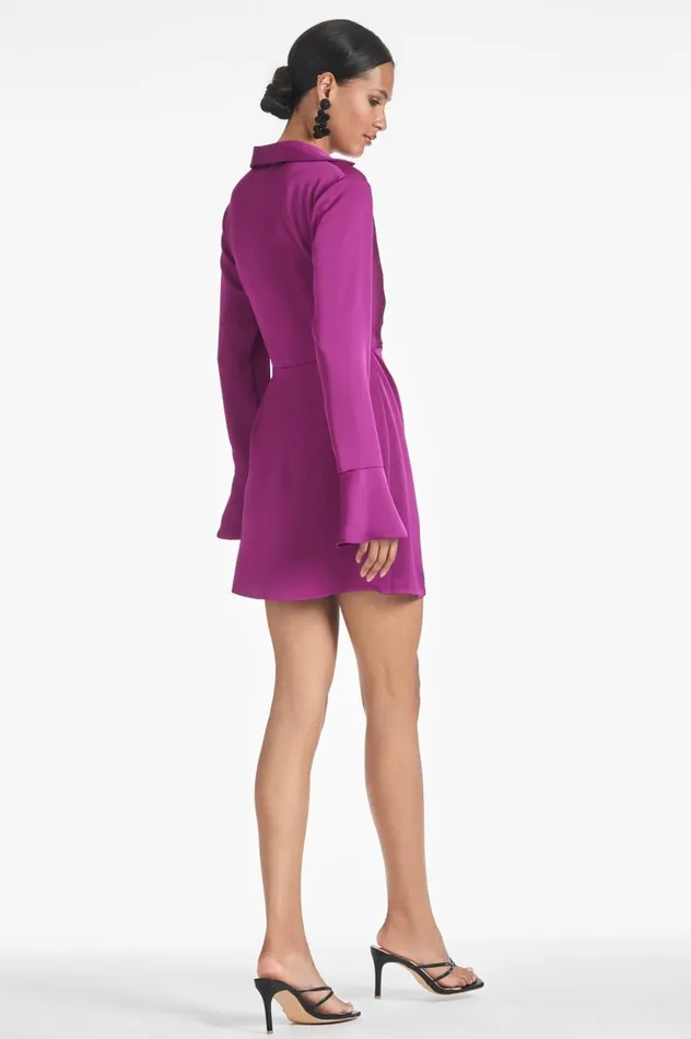 Greta Dress 8211 Sparkling Grape Women Sachin and Babi Long Sleeve