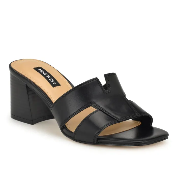 Griselda Block Heel Sandals Black Women Nine West Heeled Griselda Block Heel Sandals Black Women Nine West Heeled