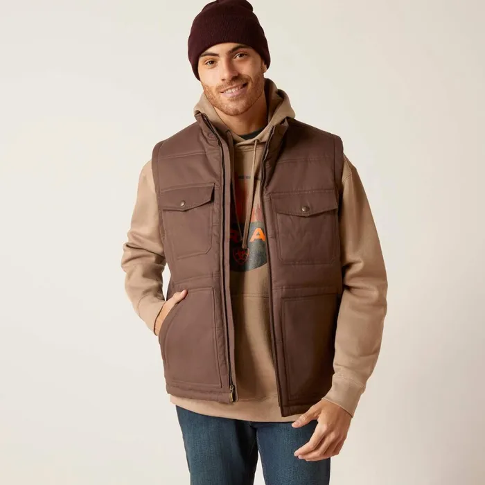 Grizzly 20 Canvas Conceal And Carry Vest Bracken Men Ariat Jackets and Vests