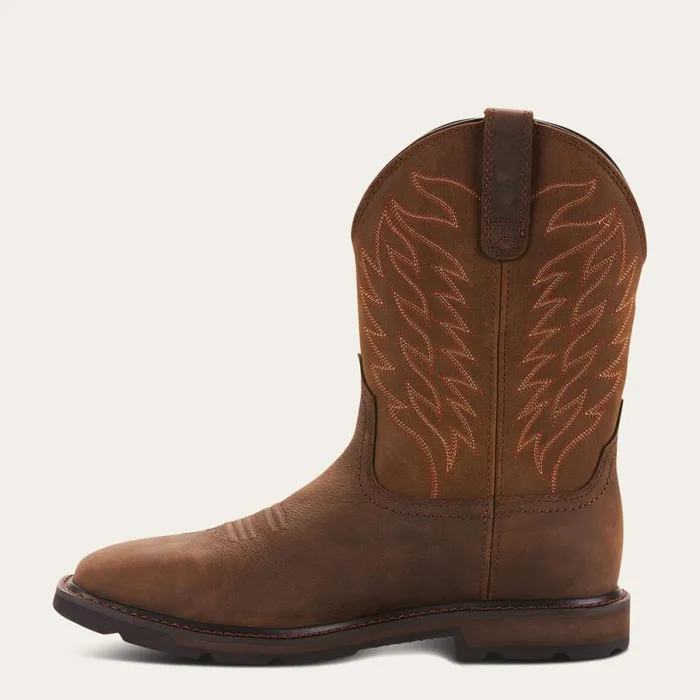 Groundbreaker Wide Square Toe Waterproof Work Boot Dark Brown Men Ariat Work Boots Groundbreaker Wide Square Toe Waterproof Work Boot Dark Brown Men Ariat Work Boots