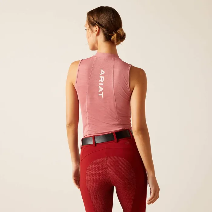 Hailey 14 Zip Baselayer Dusty Rose Women Ariat TShirts and Tops
