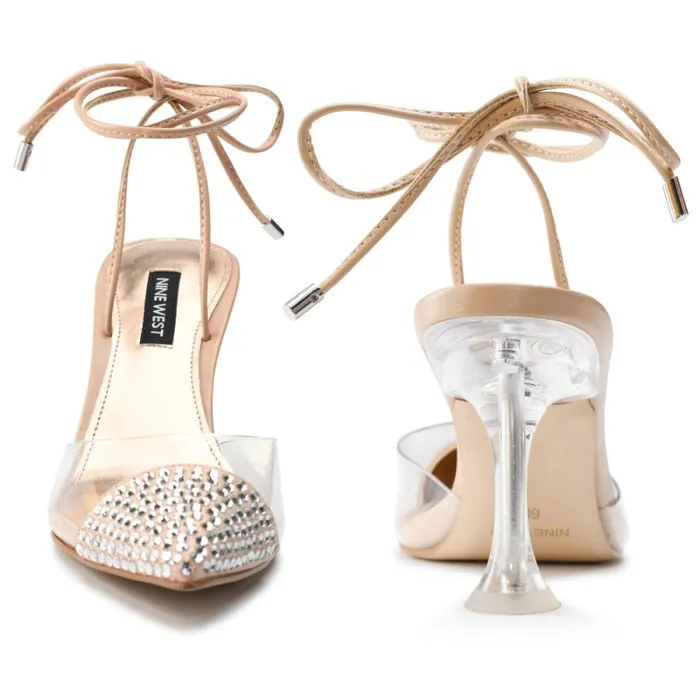 Haina Ankle Wraps Pumps Pinkclear Women Nine West Pumps Haina Ankle Wraps Pumps Pinkclear Women Nine West Pumps
