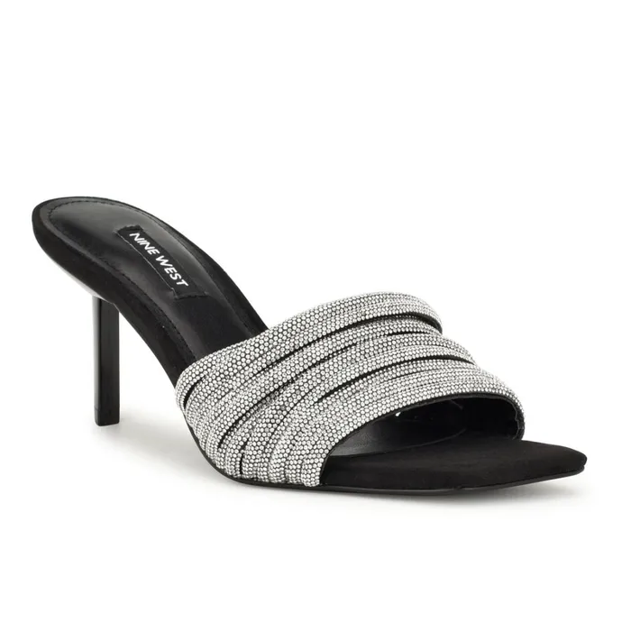 Harbor Heeled Slide Sandals Blackblack Women Nine West Heeled Harbor Heeled Slide Sandals Blackblack Women Nine West Heeled