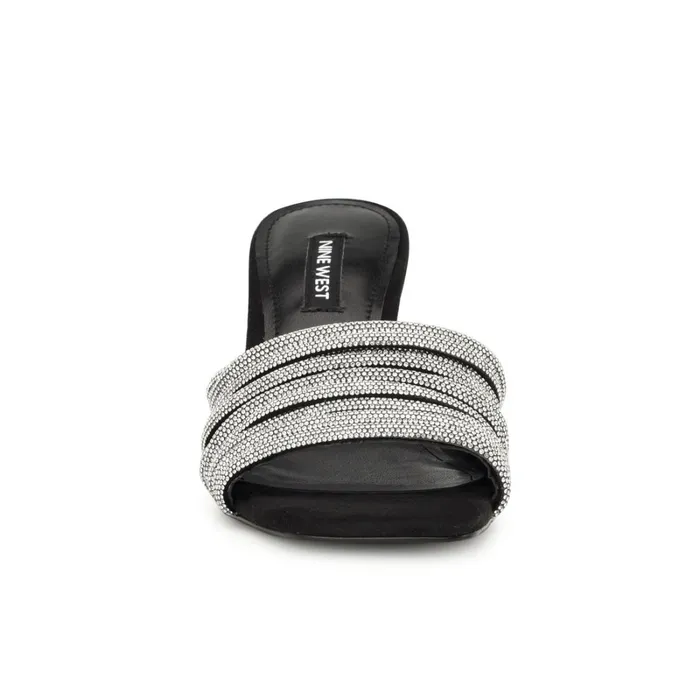 Harbor Heeled Slide Sandals Blackblack Women Nine West Heeled Harbor Heeled Slide Sandals Blackblack Women Nine West Heeled