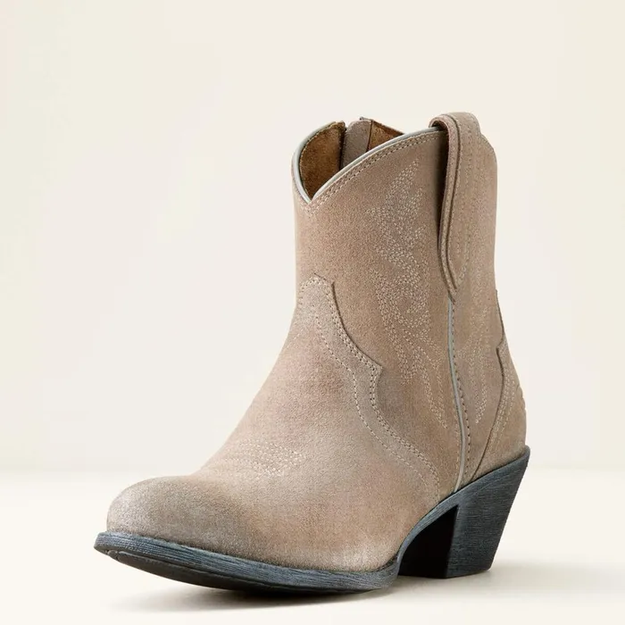 Harlan Western Boot Granite Grey Suede Women Ariat Western Boots