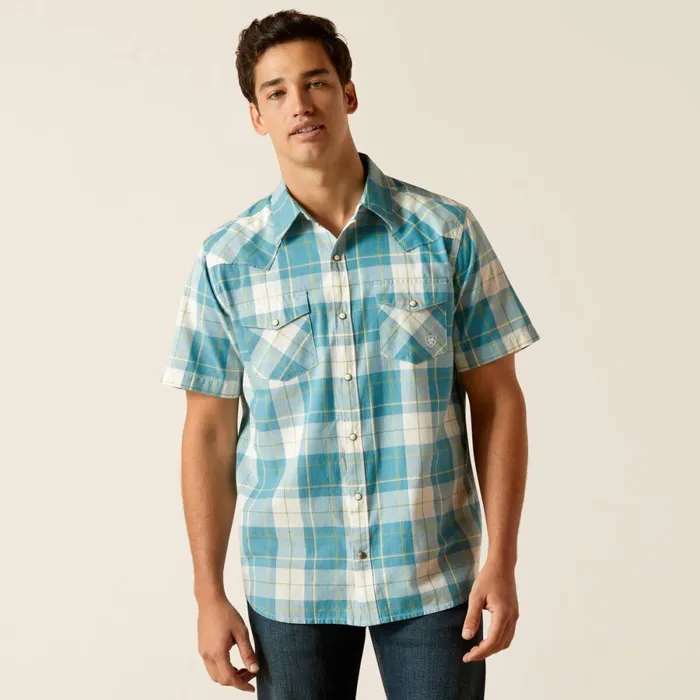 Harry Retro Fit Shirt Gasoline Men Ariat Button Down Shirts