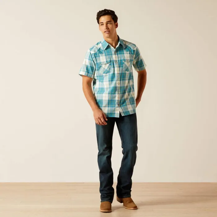 Harry Retro Fit Shirt Gasoline Men Ariat Button Down Shirts