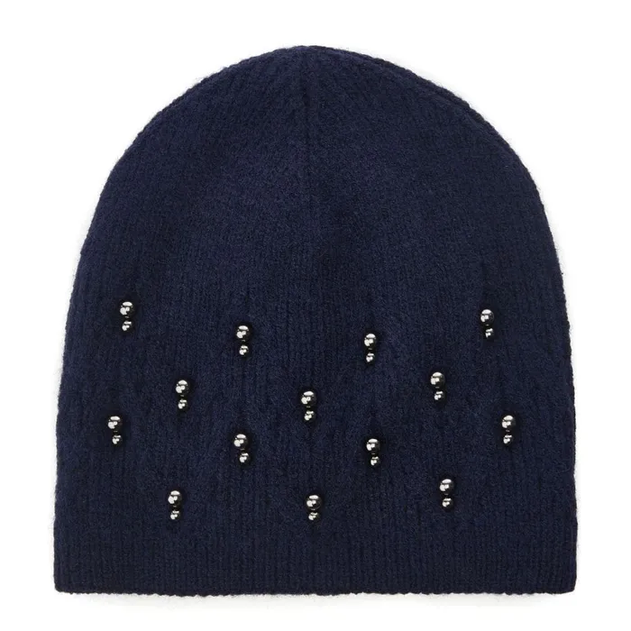 Hats Women Moda In Pelle Promysegiftset Navy Textile