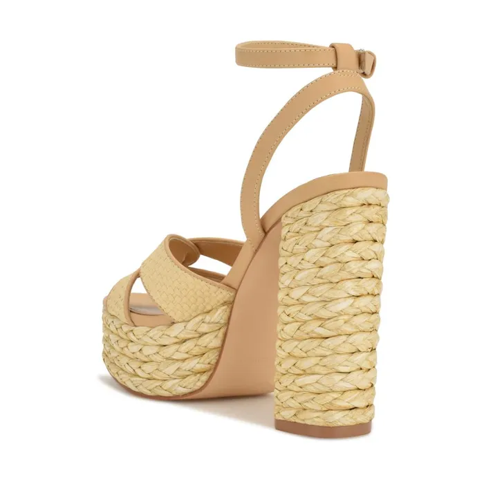 Hayya Woven Platform Sandals Natural Women Nine West Dress Hayya Woven Platform Sandals Natural Women Nine West Dress