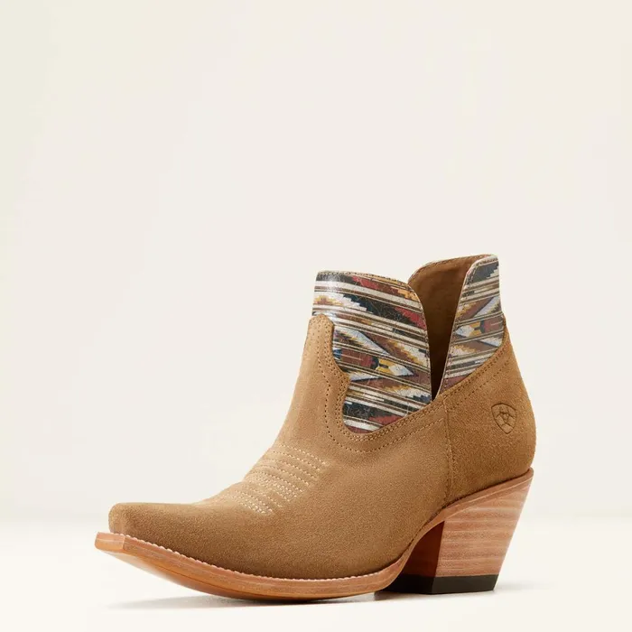 Hazel Chimayo Western Boot Dijon Roughout Women Ariat Western Boots