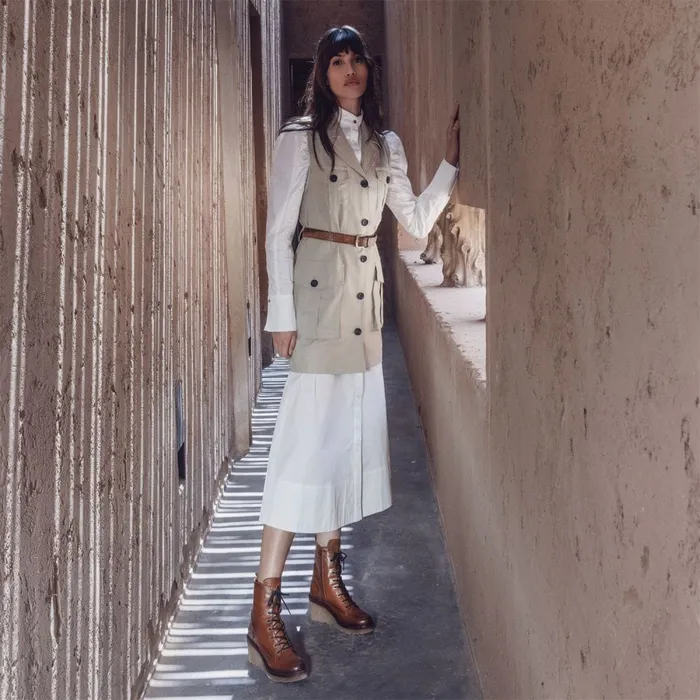 Heeled And Wedge Boots Women Moda In Pelle Braniyah Tan Leather