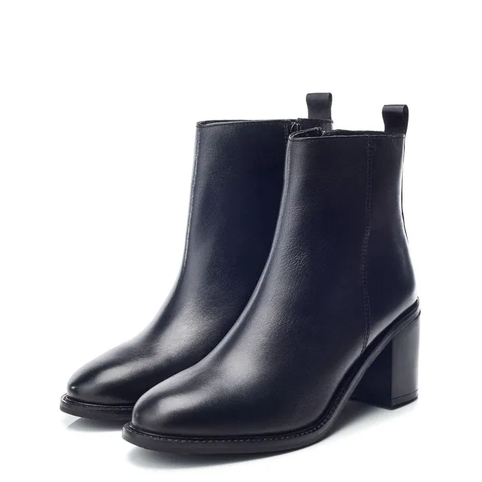 Heeled And Wedge Boots Women Moda In Pelle Bsoleful BFleur Black Leather