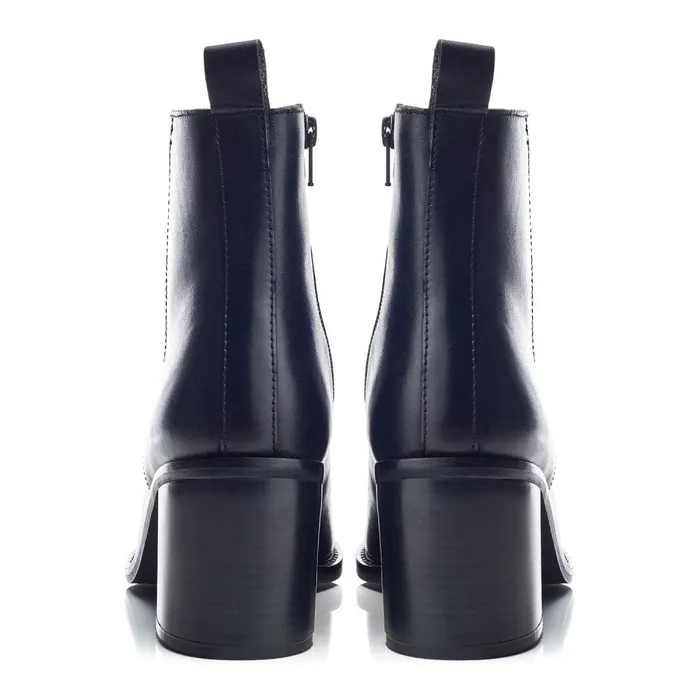 Heeled And Wedge Boots Women Moda In Pelle Bsoleful BFleur Black Leather