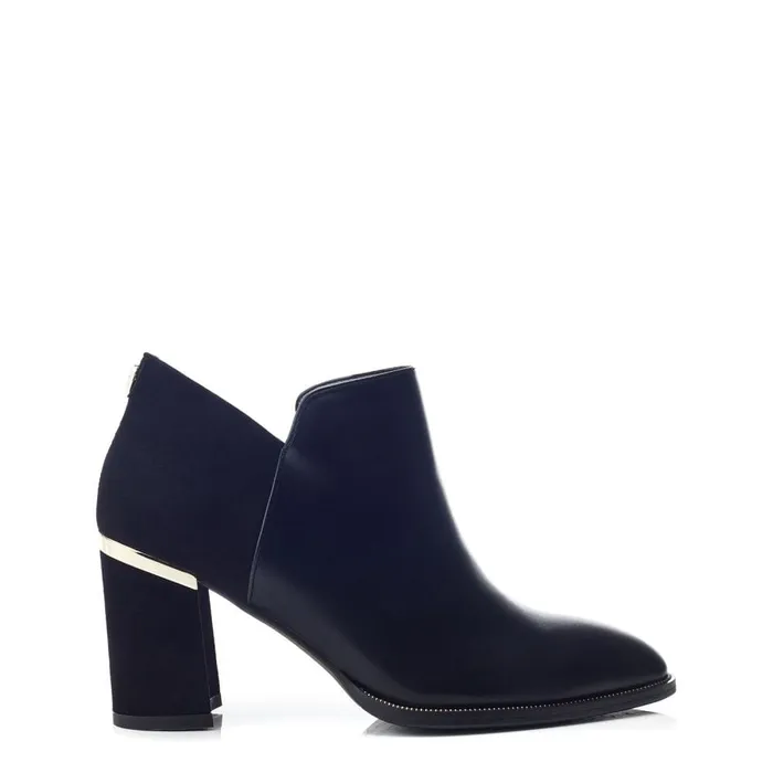 Heeled And Wedge Boots Women Moda In Pelle Madisonn Black Porvair