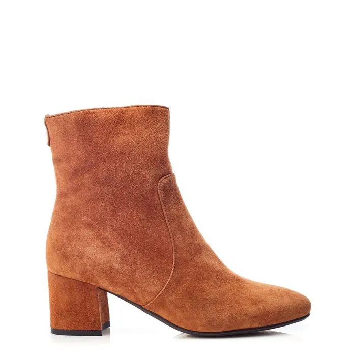 Heeled And Wedge Boots Women Moda In Pelle Otto Tan Suede