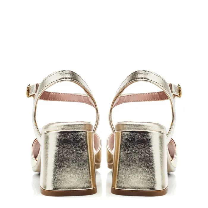 Heeled Sandals Women Moda In Pelle Bsoleful BMiresca Gold Leather