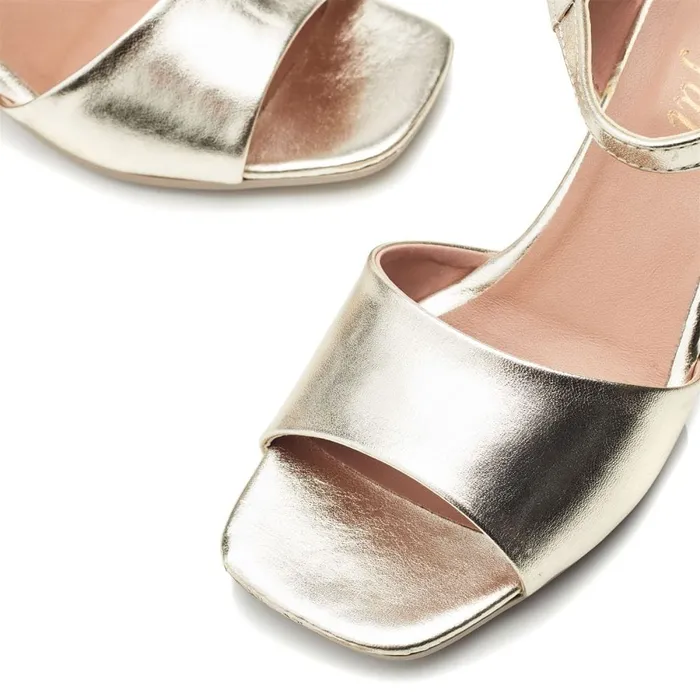 Heeled Sandals Women Moda In Pelle Bsoleful BMiresca Gold Leather