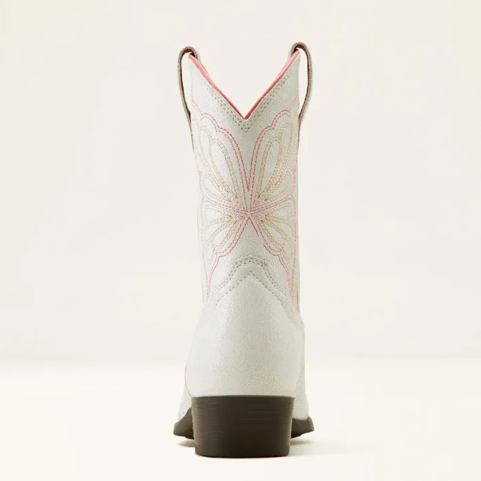 Heritage Butterfly Western Boot Distressed Ivory Kids Ariat Big Kids039 Footwear