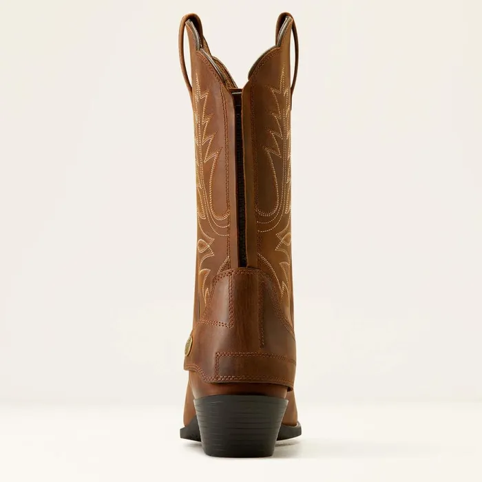 Heritage R Toe EZ Zip Western Boot Distressed Brown Women Ariat Western Boots Heritage R Toe EZ Zip Western Boot Distressed Brown Women Ariat Western Boots