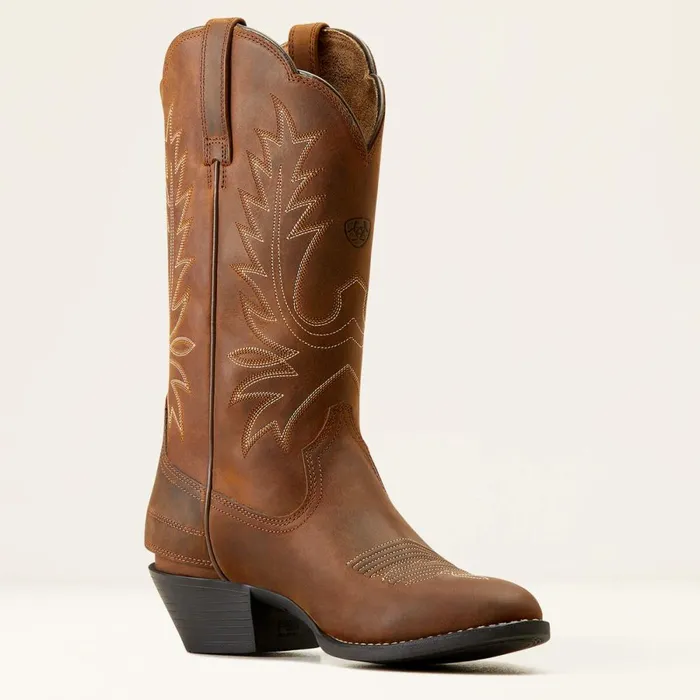Heritage R Toe EZ Zip Western Boot Distressed Brown Women Ariat Western Boots Heritage R Toe EZ Zip Western Boot Distressed Brown Women Ariat Western Boots