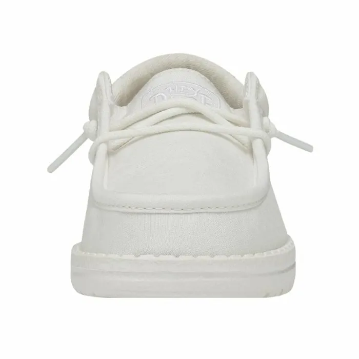 Hey Dude Big Kids Wally Youth Slub Canvas White 8211 Kids Hey Dude Big Kids Wally Youth Slub Canvas White 8211 Kids