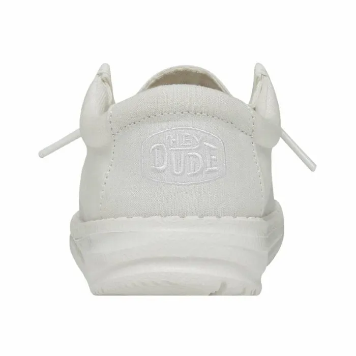 Hey Dude Big Kids Wally Youth Slub Canvas White 8211 Kids Hey Dude Big Kids Wally Youth Slub Canvas White 8211 Kids