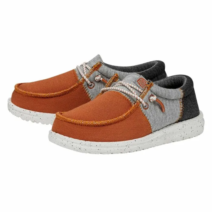 Hey Dude Big Kids Wally Youth Tri Varsity Orange 8211 Kids Hey Dude Big Kids Wally Youth Tri Varsity Orange 8211 Kids