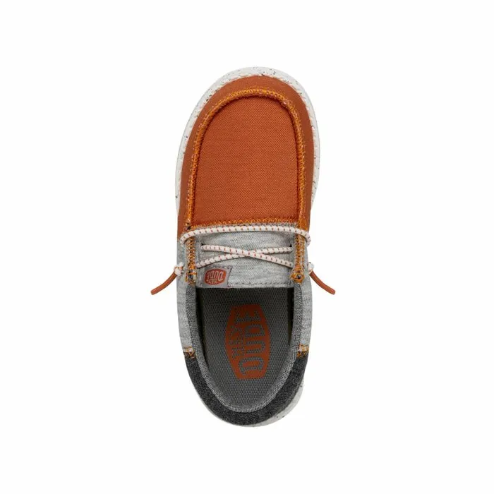 Hey Dude Big Kids Wally Youth Tri Varsity Orange 8211 Kids Hey Dude Big Kids Wally Youth Tri Varsity Orange 8211 Kids