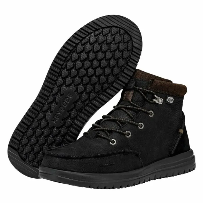 Hey Dude Boots Bradley Boot Leather Black 8211 Men Hey Dude Boots Bradley Boot Leather Black 8211 Men