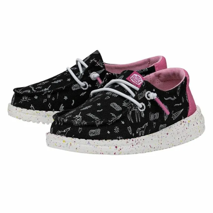 Hey Dude Little Kids Wendy Toddler Unicorn Black 8211 Kids Hey Dude Little Kids Wendy Toddler Unicorn Black 8211 Kids