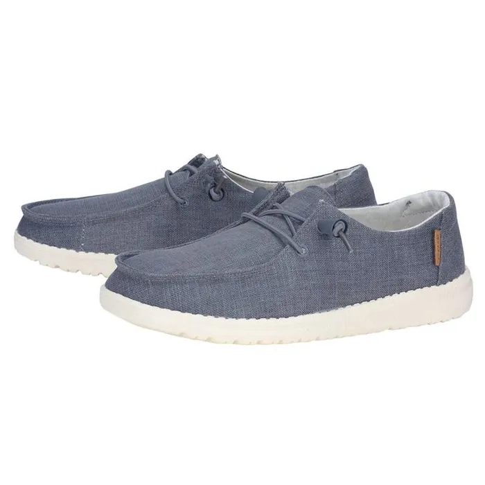 Hey Dude Wendy Wendy Chambray Navy White 8211 Women Hey Dude Wendy Wendy Chambray Navy White 8211 Women