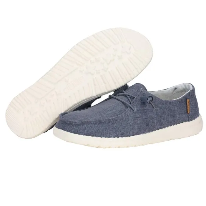Hey Dude Wendy Wendy Chambray Navy White 8211 Women Hey Dude Wendy Wendy Chambray Navy White 8211 Women
