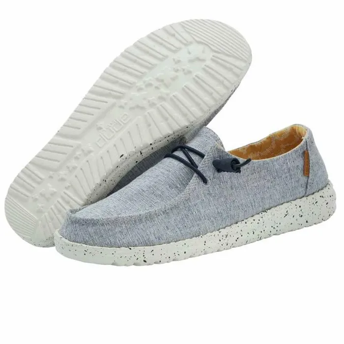 Hey Dude Wendy Wendy Chambray White Blue 8211 Women Hey Dude Wendy Wendy Chambray White Blue 8211 Women
