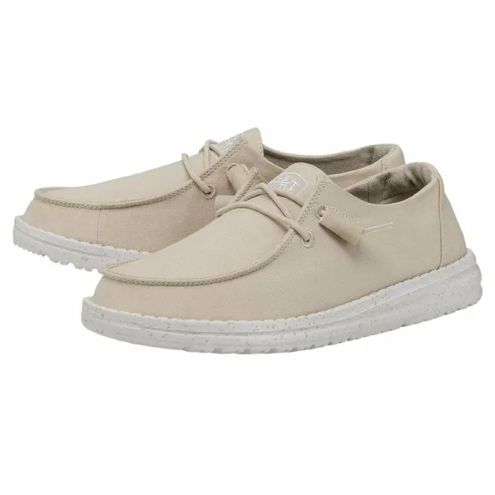 Hey Dude Wendy Wendy Slub Canvas Natural 8211 Women Hey Dude Wendy Wendy Slub Canvas Natural 8211 Women