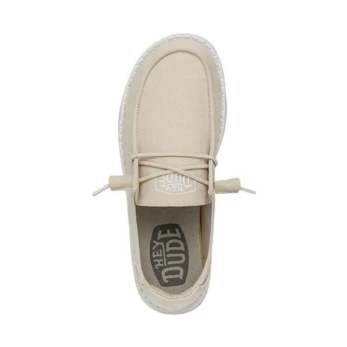 Hey Dude Wendy Wendy Slub Canvas Natural 8211 Women Hey Dude Wendy Wendy Slub Canvas Natural 8211 Women
