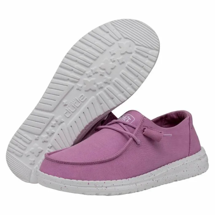 Hey Dude Wendy Wendy Slub Canvas Violet 8211 Women Hey Dude Wendy Wendy Slub Canvas Violet 8211 Women