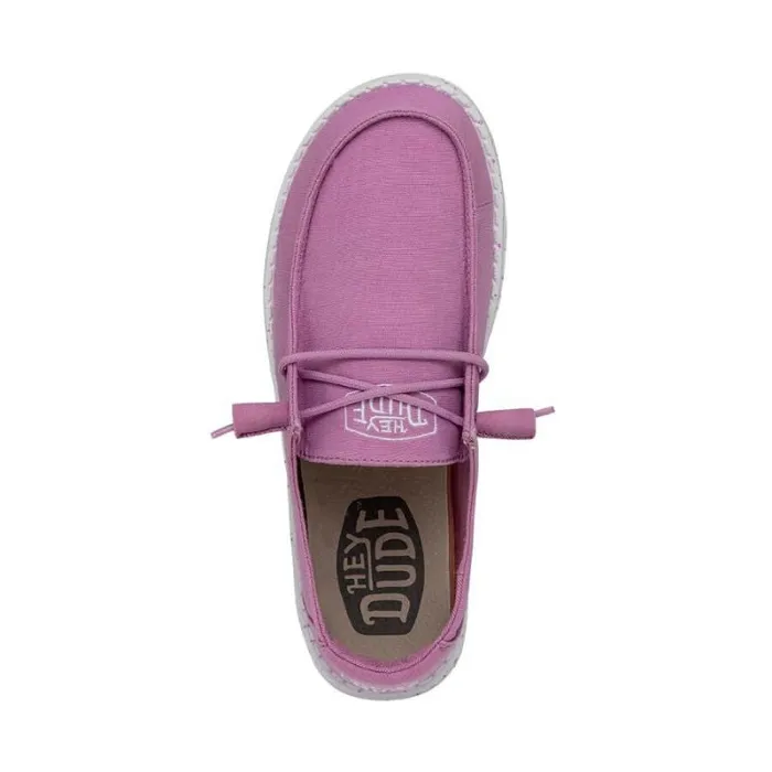 Hey Dude Wendy Wendy Slub Canvas Violet 8211 Women Hey Dude Wendy Wendy Slub Canvas Violet 8211 Women