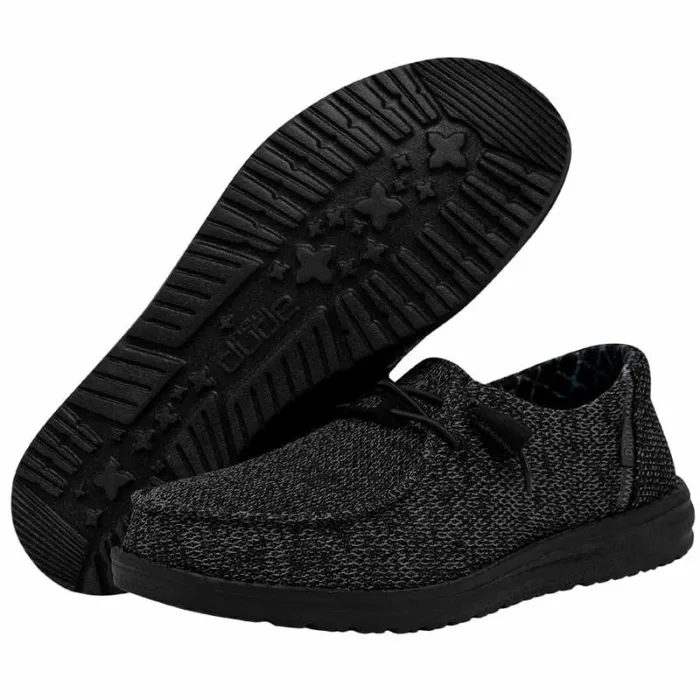 Hey Dude Wendy Wendy Sox Micro Total Black 8211 Women Hey Dude Wendy Wendy Sox Micro Total Black 8211 Women
