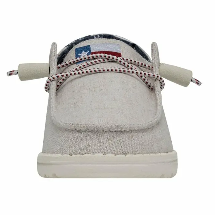 Hey Dude Wendy Wendy Texas Canvas Off White 8211 Women Hey Dude Wendy Wendy Texas Canvas Off White 8211 Women