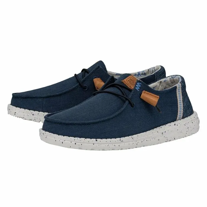 Hey Dude Wendy Wendy Washed Canvas Navy 8211 Women Hey Dude Wendy Wendy Washed Canvas Navy 8211 Women