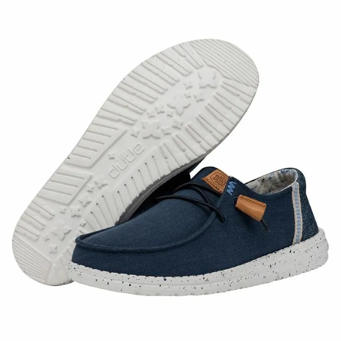 Hey Dude Wendy Wendy Washed Canvas Navy 8211 Women Hey Dude Wendy Wendy Washed Canvas Navy 8211 Women