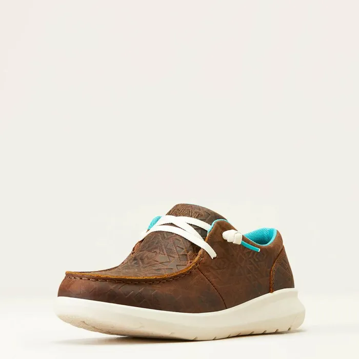 Hilo Brown Blanket Emboss Women Ariat Shoes and Sneakers