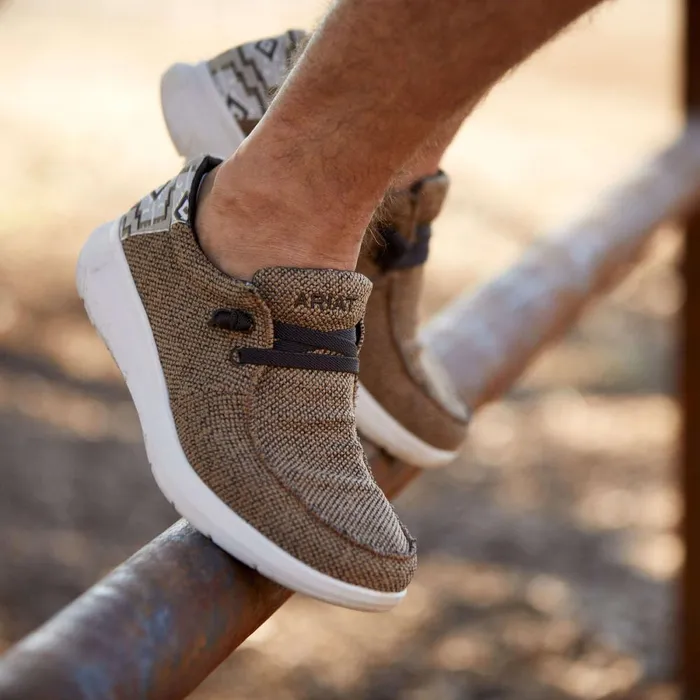 Hilo Heathered Sandcream Southwest Print Men Ariat Shoes and Sneakers Hilo Heathered Sandcream Southwest Print Men Ariat Shoes and Sneakers