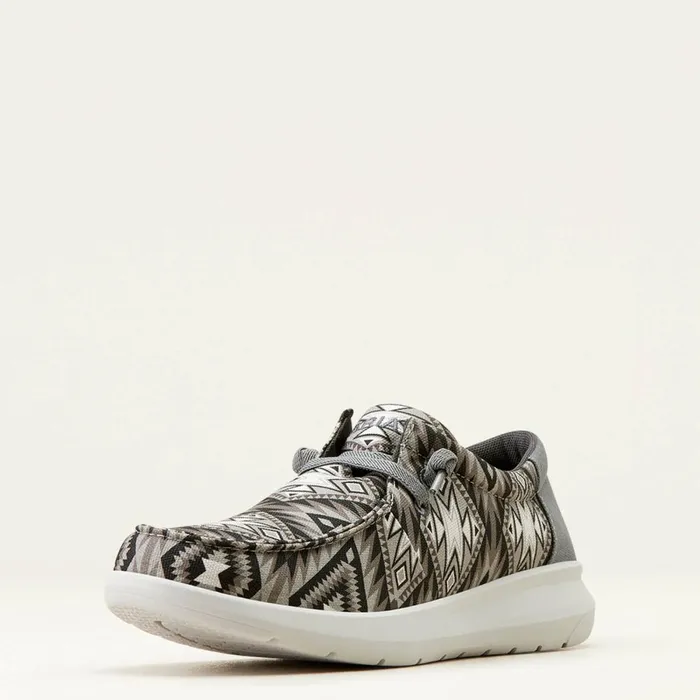 Hilo Stretch Lace Grey Southwesterncharcoal Men Ariat Shoes and Sneakers