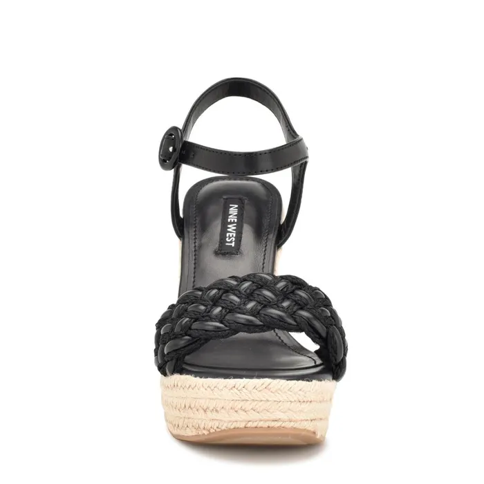 Hosana Espadrille Wedge Sandals Black Women Nine West Wedges Hosana Espadrille Wedge Sandals Black Women Nine West Wedges