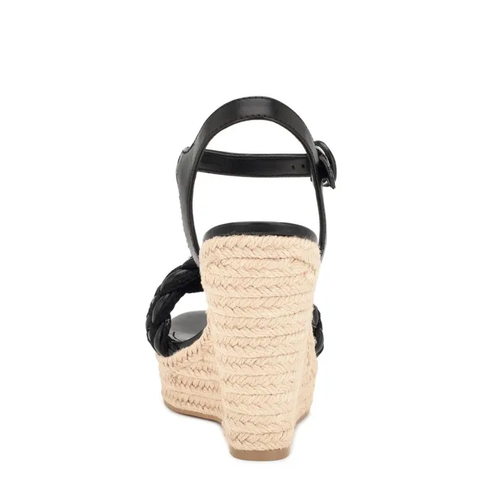 Hosana Espadrille Wedge Sandals Black Women Nine West Wedges Hosana Espadrille Wedge Sandals Black Women Nine West Wedges