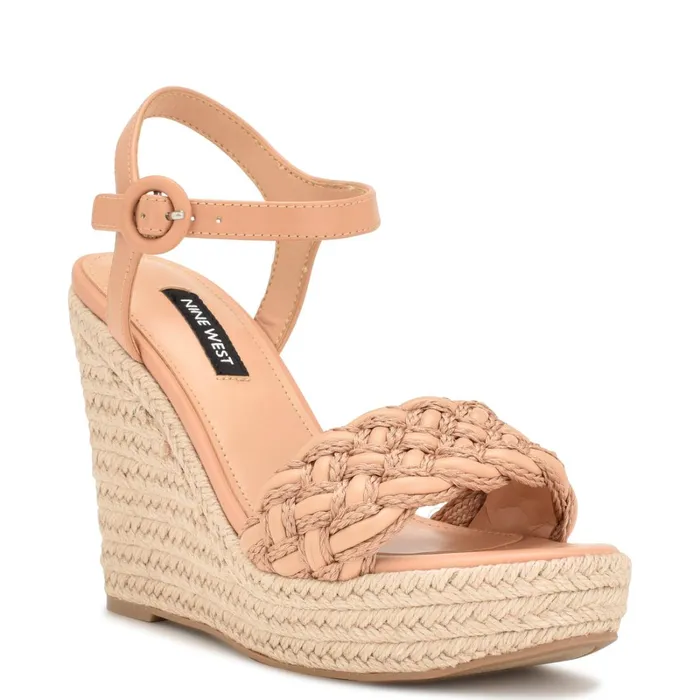 Hosana Espadrille Wedge Sandals Dark Blush Women Nine West Wedges Hosana Espadrille Wedge Sandals Dark Blush Women Nine West Wedges