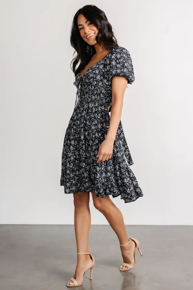 Huntington Short Dress Navy Print Women Baltic Born Short Dresses
