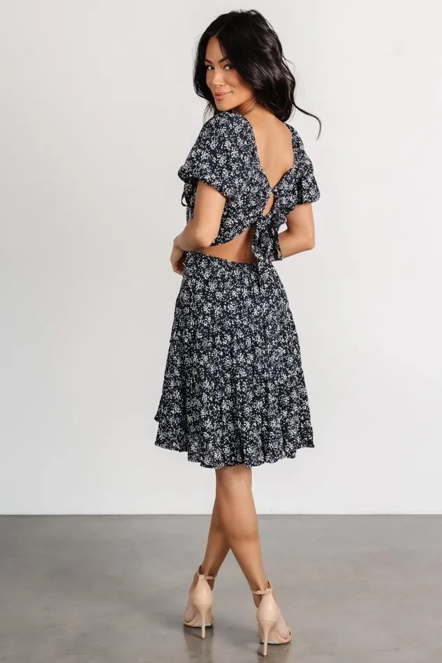 Huntington Short Dress Navy Print Women Baltic Born Short Dresses Huntington Short Dress Navy Print Women Baltic Born Short Dresses