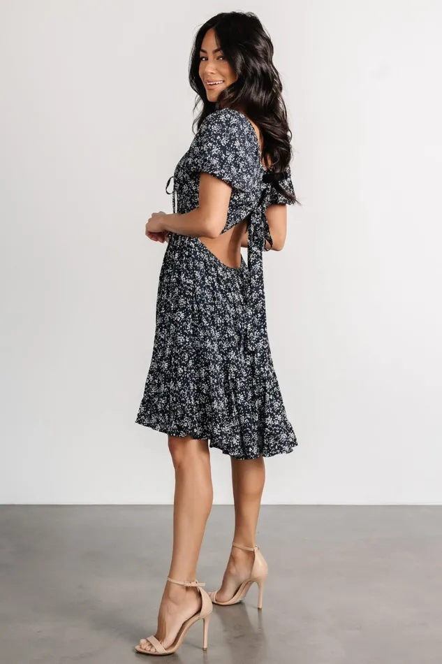 Huntington Short Dress Navy Print Women Baltic Born Short Dresses Huntington Short Dress Navy Print Women Baltic Born Short Dresses